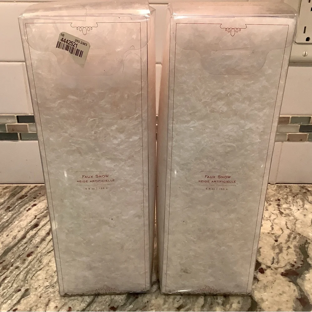 NIB Pottery Barn faux snow